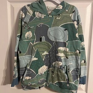 Unisex DotDot Smile Hoodie. Size 12/14